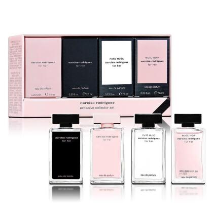 NARCISO RODRIGUEZ 經典款小香香氛禮盒 7.5MLX4入(FOR HER+深情繆思+純粹繆思) 