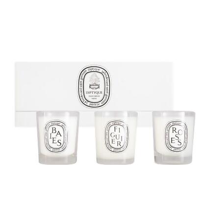 DIPTYQUE 迷你香氛蠟燭禮盒 70g*3(漿果香+無花果+玫瑰)_國際航空版 