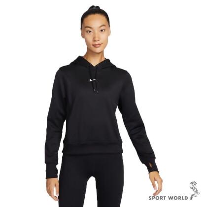 【下殺】Nike 長袖上衣 女裝 連帽 刷毛 黑 FB5211-010 