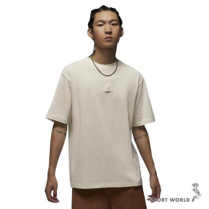 【下殺】Nike 短袖上衣 男裝 Jordan 純棉 米 FZ1913-133 