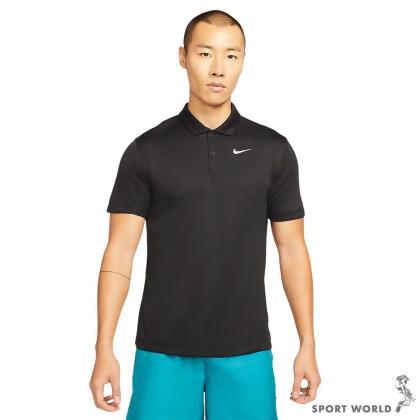 Nike 短袖上衣 男裝 排汗Polo衫 網球 黑 DH0858-010 
