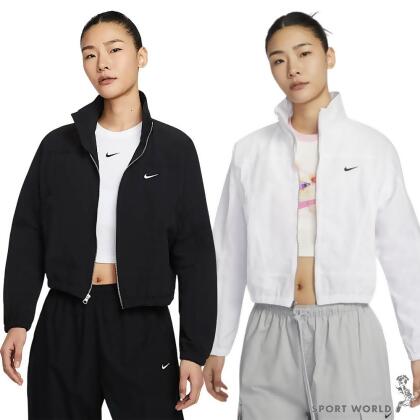 Nike 立領風衣外套 女裝 防曬 抗UV 黑/白 HJ1000-010/HJ1000-100