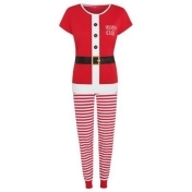 George Red Mummy Claus Matching Christmas Pyjamas, Red George Red Mummy Claus Matching Christmas Pyjamas, Red