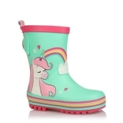 George Nella the Princess Knight Wellington Boots - Turquoise, Turquoise George Nella the Princess Knight Wellington Boots - Turquoise, Turquoise