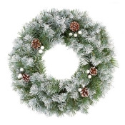 Premier Decoration Ltd Premier Decorations Ltd Snow Tip Wreath White Berries and Cones Premier Decoration Ltd Premier Decorations Ltd Snow Tip Wreath White Berries and Cones