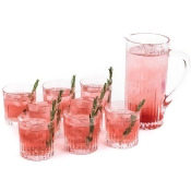 RCR Timeless Crystal Jug and Glasses Tumblers - Set of 8 RCR Timeless Crystal Jug and Glasses Tumblers - Set of 8