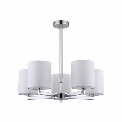 dimonika white chrome effect 3 lamp pendant ceiling light