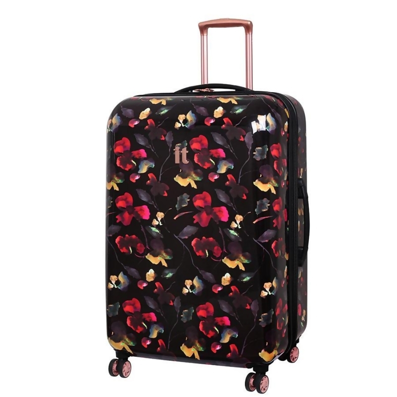 floral print luggage