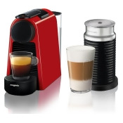 NESPRESSO by Magimix Essenza Mini Coffee Machine with Aeroccino - Ruby Red, Red NESPRESSO by Magimix Essenza Mini Coffee Machine with Aeroccino - Ruby Red, Red