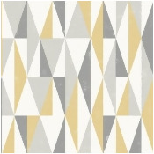 Triangle Ochre Wallpaper Grey / Ochre Triangle Ochre Wallpaper Grey / Ochre