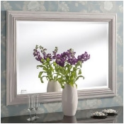Amelia Distressed White Wall Mirror Gold Amelia Distressed White Wall Mirror Gold