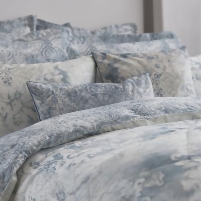 Dorma Estelle 100 Cotton Sateen Oxford Pillowcase Blue From