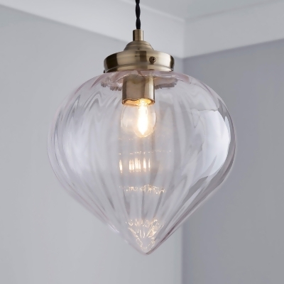 Pendants In Lighting Accessories At Com Uk Home - Delavin 1 Light Pendant Glass Flush Bathroom Ceiling Fitting