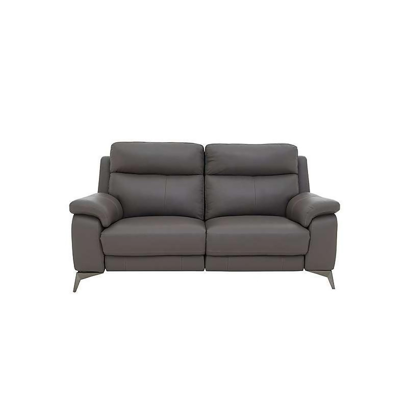 Missouri 2 Seater Leather Sofa Grey, White Leather Sofa Furniture Village