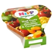 Hipp 12 Month Organic Shell Pasta with Juicy Tomatoes & Courgettes Tray Hipp 12 Month Organic Shell Pasta with Juicy Tomatoes & Courgettes Tray