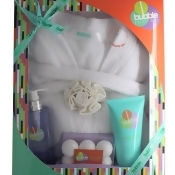 Style & Grace Bubble Boutique Deluxe Robe Gift Set 250ml Body Wash + 100g Bath F Style & Grace Bubble Boutique Deluxe Robe Gift Set 250ml Body Wash + 100g Bath F