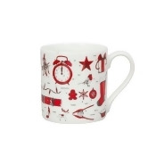 Victoria Eggs Christmas Delights Mug Red Victoria Eggs Christmas Delights Mug Red