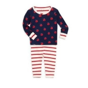 Baby Girl's Two-Piece Smiling Apples Pajama Set Baby Girl's Two-Piece Smiling Apples Pajama Set