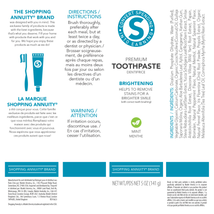 Shopping Annuity&reg; Brand Premium Natural Toothpaste alternate image