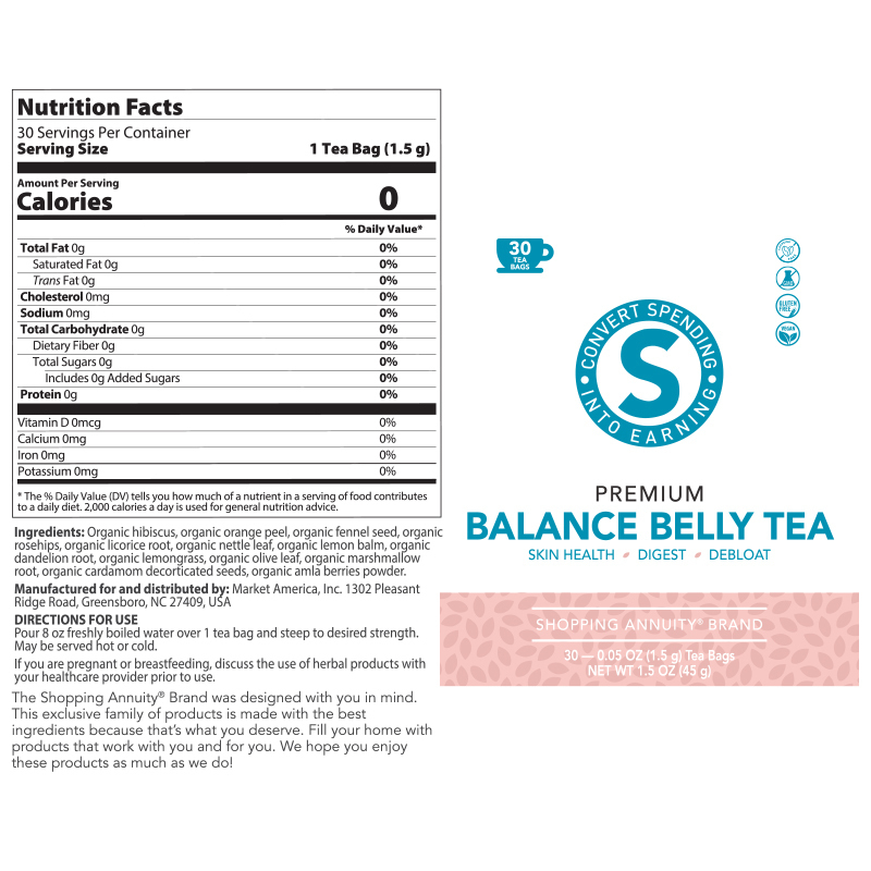 Shopping Annuity&#174; Brand Premium Balance Belly Tea - 30% off Special alternate image