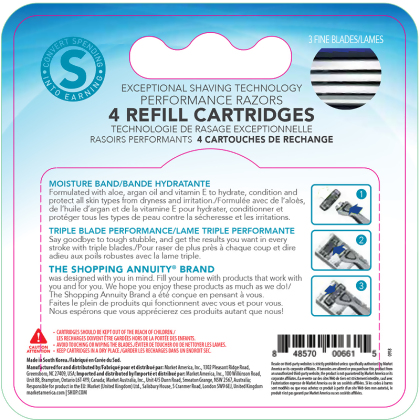 Shopping Annuity&reg; Brand Performance Razors Refill Cartridges alternate image