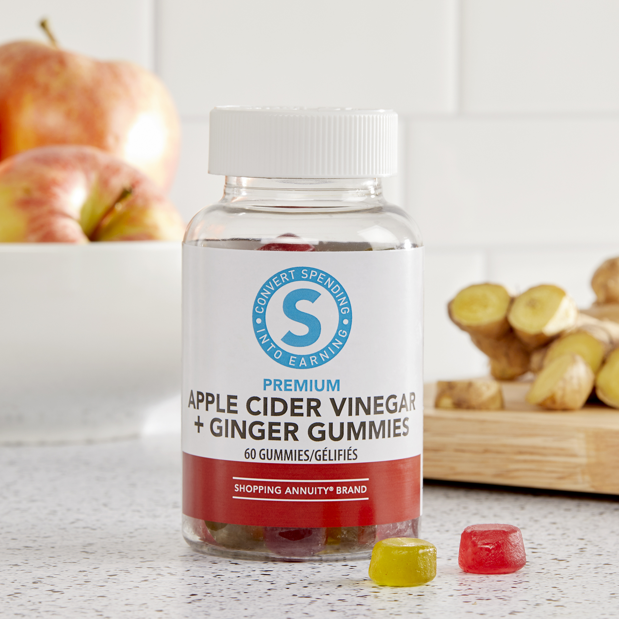 Shopping Annuity Brand Premium Apple Cider Vinegar + Ginger Gummies alternate image