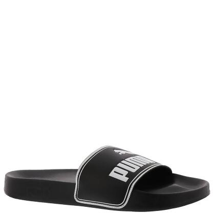 puma slides mens black