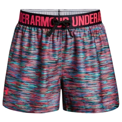 girls black under armour shorts