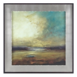 45 Hand Finished Horizon Landscape Oil Reproduction Print Framed Wall Art - All