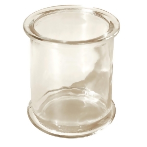 Pack of 12 Contemporary Clear Glass Votive Candle Holder Jars 3.5 - All