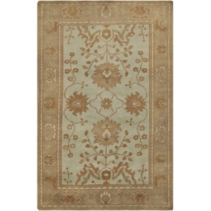 3.5' x 5.5' Nature's Blessing Clay Brown and Camel Tan Hand Knotted Wool Area Rug - All