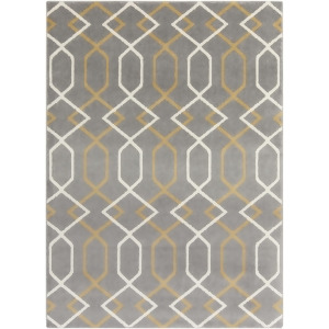 2' x 3' Entwine Passions Gold Gray and Cream Decorative Area Throw Rug - All