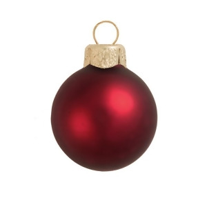 2Ct Matte Henna Red Glass Ball Christmas Ornaments 6 150mm - All