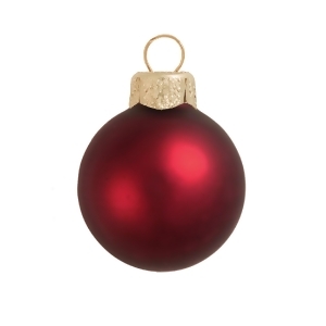 Matte Henna Red Glass Ball Christmas Ornament 7 180mm - All