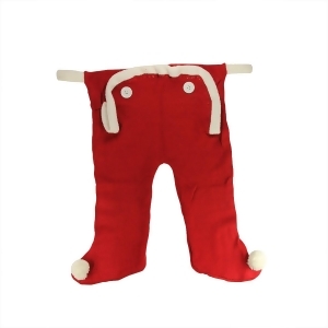20 Red and White Knit Long Underwear Union Suit Christmas Stocking - All