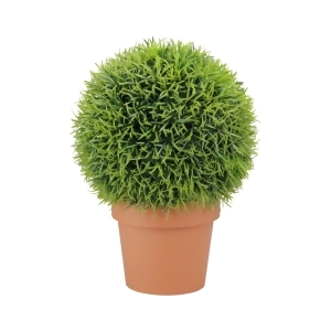 18 Potted Two-Tone Artificial Pine Ball Topiary Plant - All