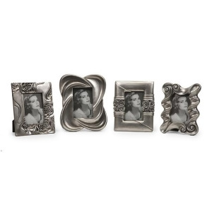 Set of 4 Victorian Elegance Silver Pewter Photo Frames 11 - All