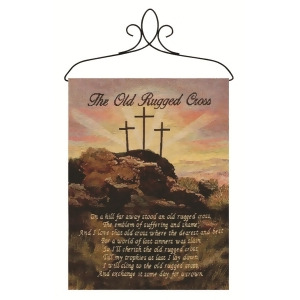 Religious Crucifix Inspired Poem Wall Art Hanging Tapestry 13 x 18 - All