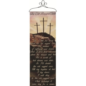 Religious Crucifix Inspired Poem Wall Art Hanging Tapestry 13 x 36.5 - All