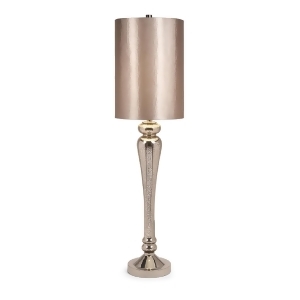 40 Tall Champagne Mercury Glass Decorative Table Lamp with Drum Shade - All