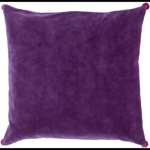 22 Velvet Poms Purple Haze Decorative Throw Pillow Down Filler - All