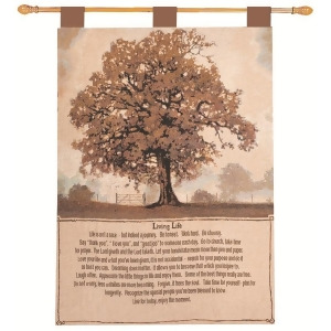 Bonnie Mohr Life Lessons Religious Verse Wall Art Hanging Tapestry 26 x 36 - All