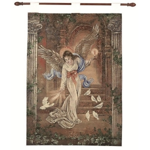 Lena Liu Angel of Light Pictorial Religious Wall Art Hanging Tapestry 26 x 36 - All