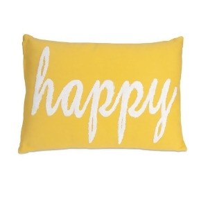 20 Embroidered Lemon Yellow and White Decorative Throw Pillow - All