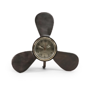 12 Elica Orologio Antique-Style Metal Propeller Nautical Desk Clock - All