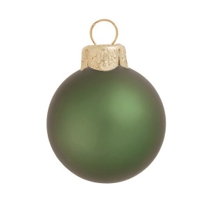 6Ct Matte Shale Green Glass Ball Christmas Ornaments 4 100mm - All