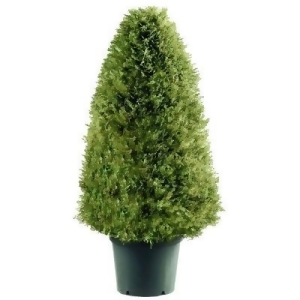 48 Tall Artificial Green Upright Juniper Shrub with Round Pot - All