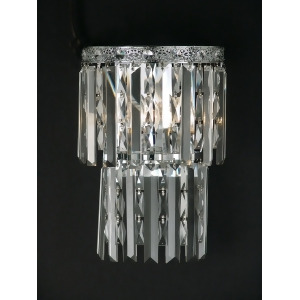 12 Polished Chrome Allen's Green Crystal Wall Sconce - All