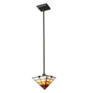 43.5 Dark Bronze Vispera Hand Crafted Glass Hanging Mini Pendant Ceiling Light Fixture - All