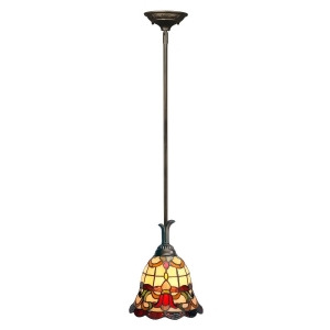 42.25 Antique Bronze Freeport Hand Crafted Glass Hanging Mini Pendant Ceiling Light Fixture - All